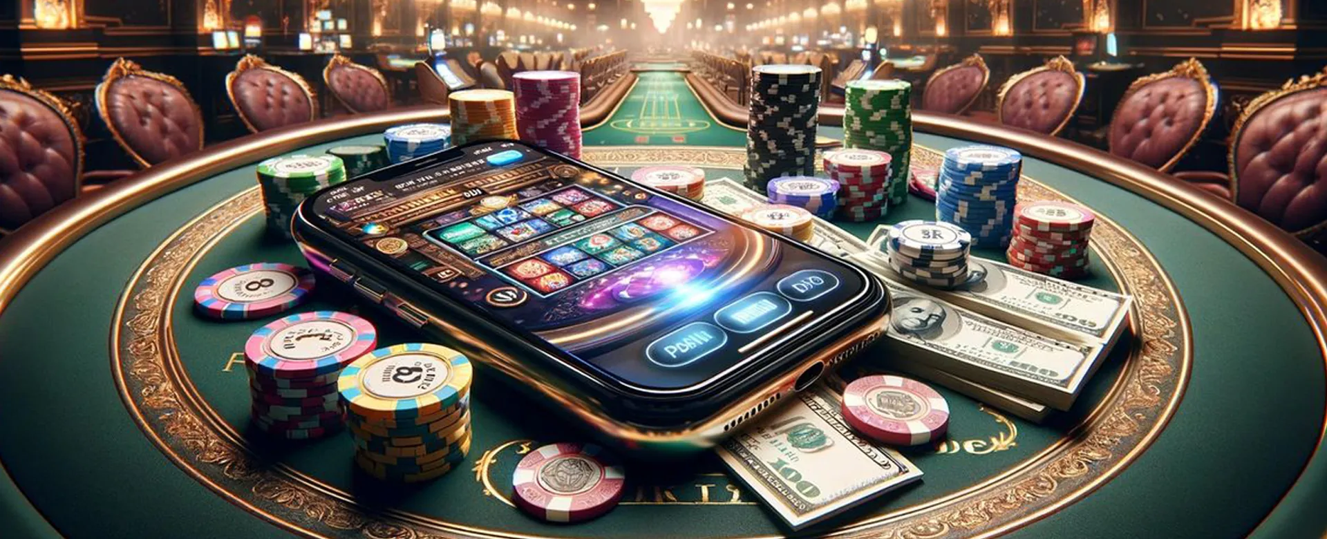 Abstract casino background with glowing lights for 8k8.com log in